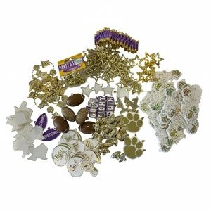 Homecoming Mum Garter Spirit Supplies Purple Gold Cheerleader Football LOT